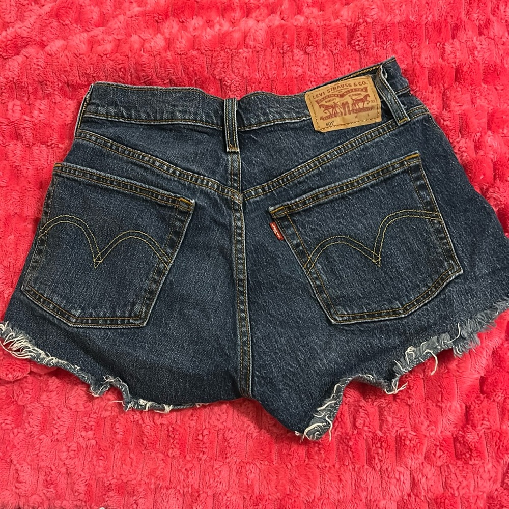 Levi’s dark wash 501 Jean shorts